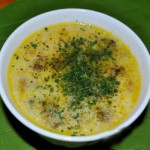 Адыгейский суп из сушеного курдюка